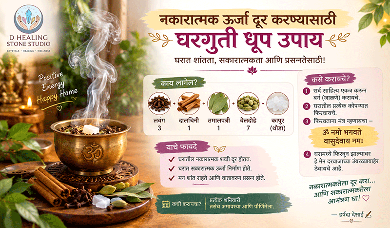 घरातील नकारात्मकता दूर करण्यासाठी एक सोपा आध्यात्मिक उपाय