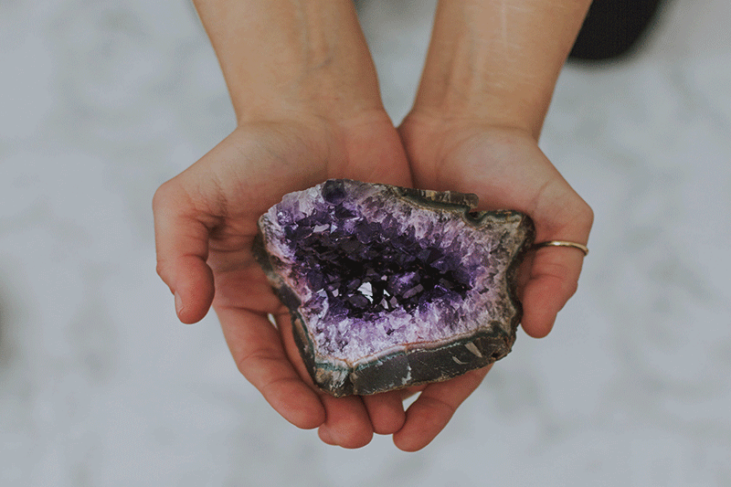 Amethyst Crystal Slab